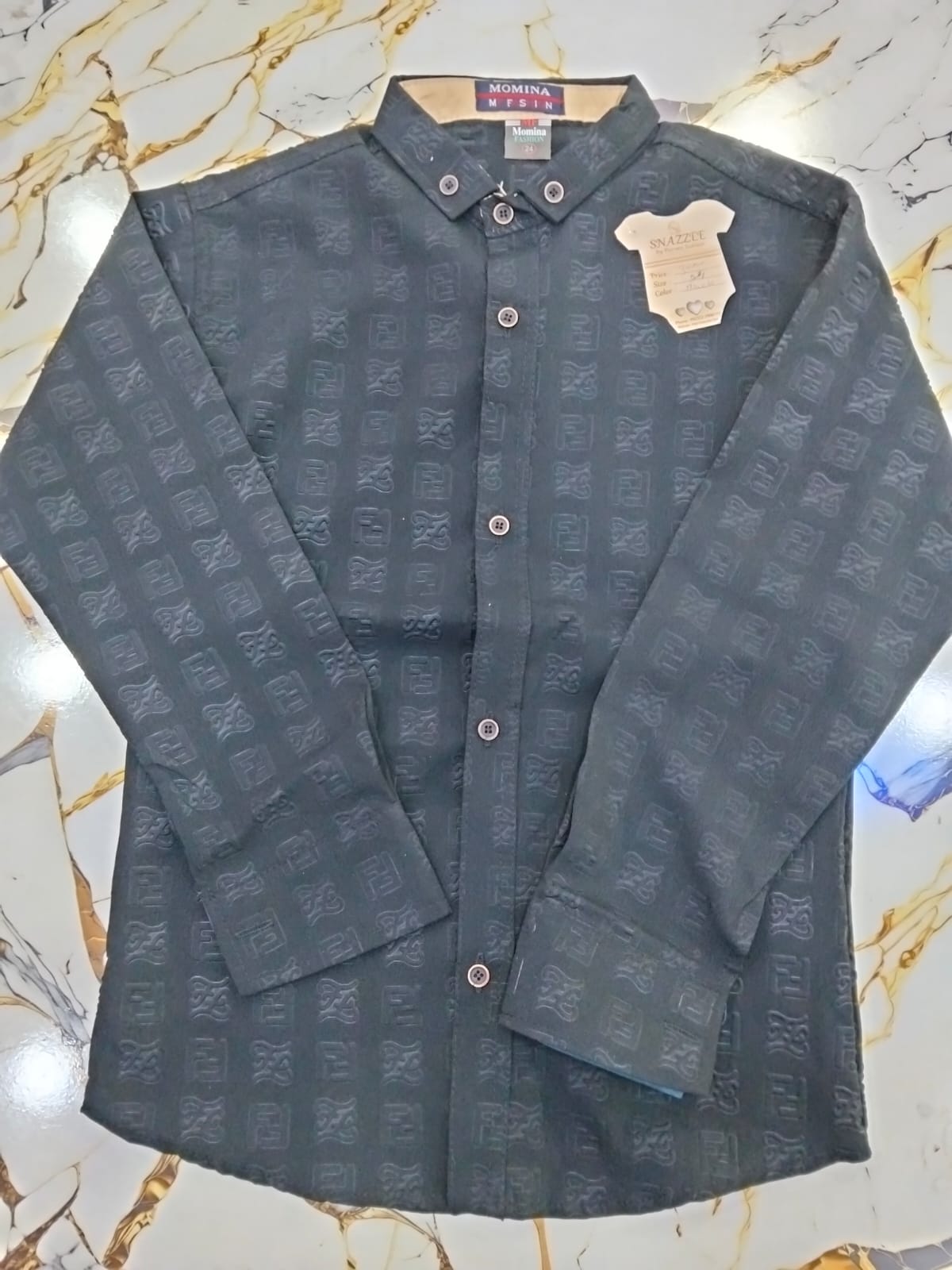 Black Shirt Embossed