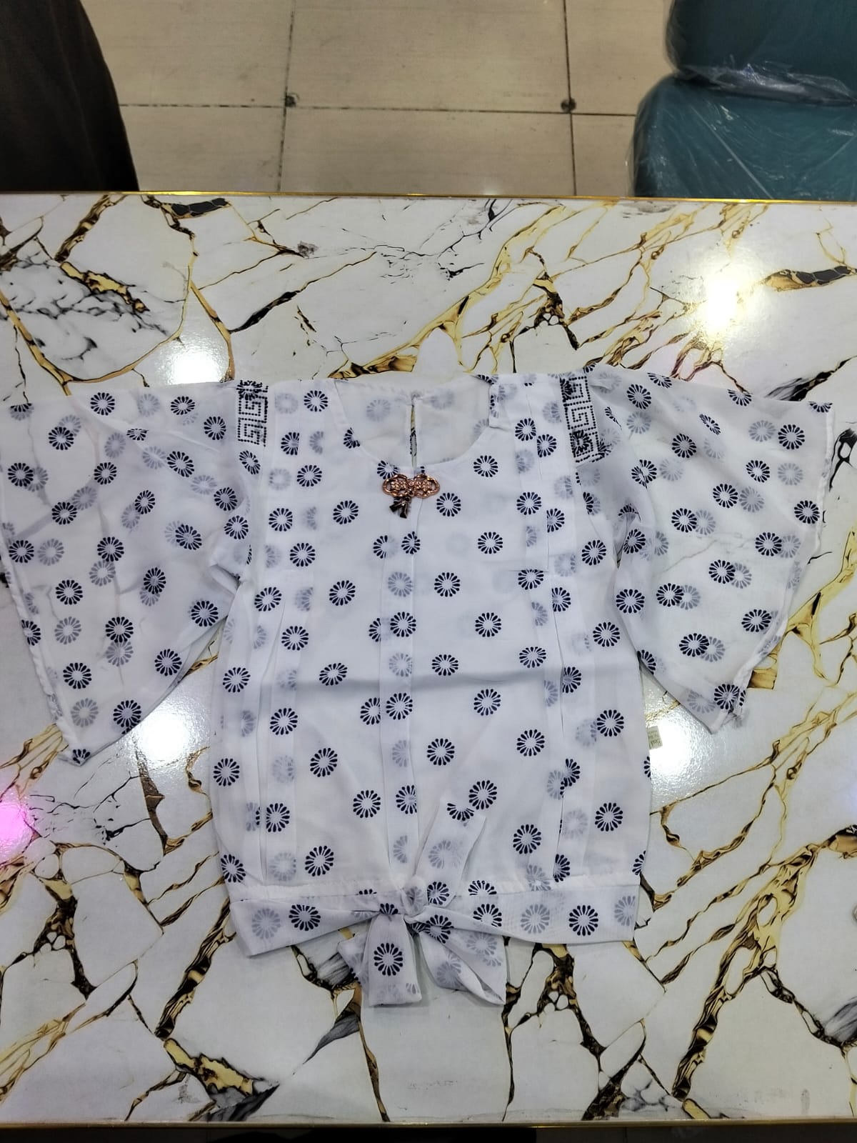 Short sleeve open pajama