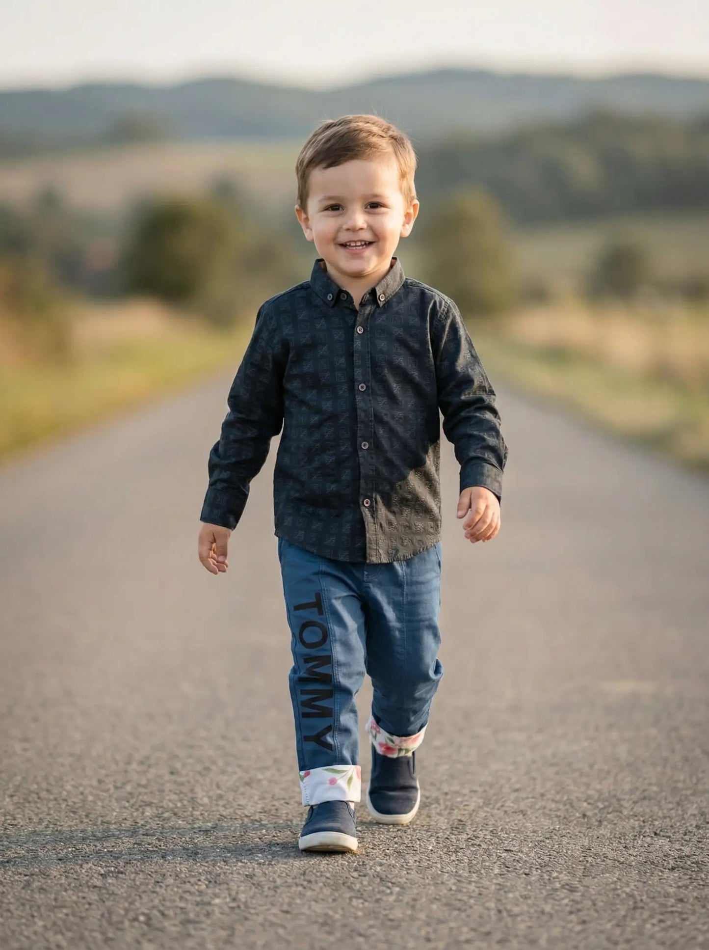 Black Shirt Embossed
