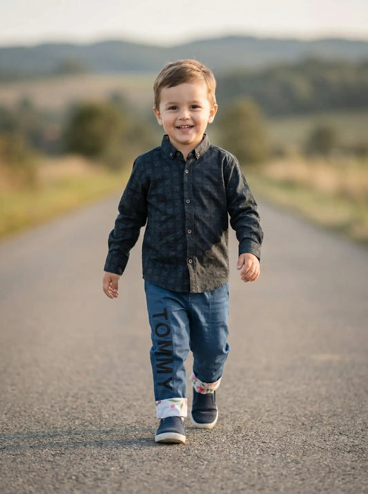 Black Shirt Embossed