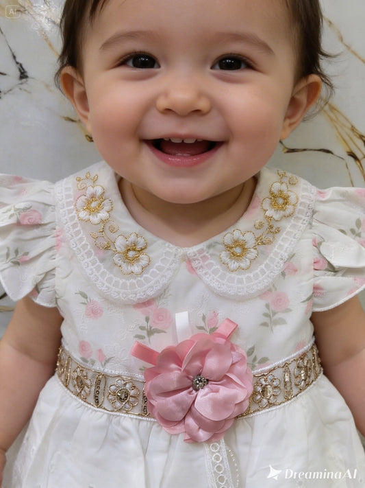 Princes Pink Flower Frock