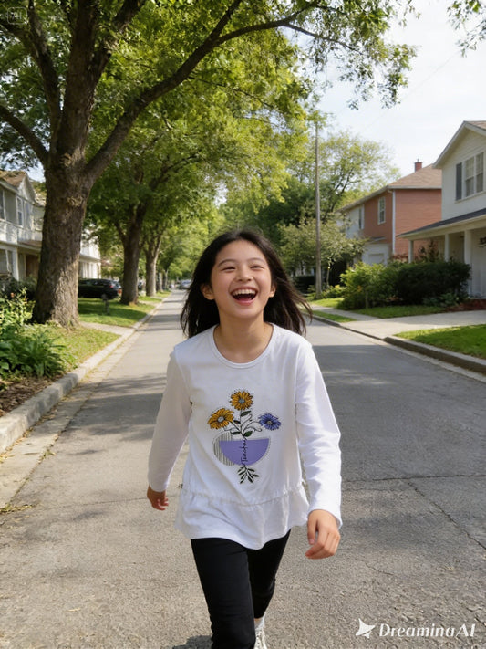 White Summer Designed Shirt