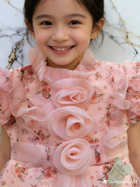 Pink flower frock